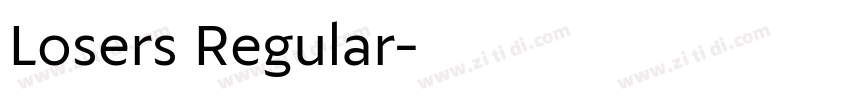 Losers Regular字体转换